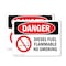 Signmission Diesel Fuel Flammable No Smoking Danger Sign, Plastic, 10in W x 7in L, 2PK OS-2PACK-DS-P-710-L-1128 - alternate 1
